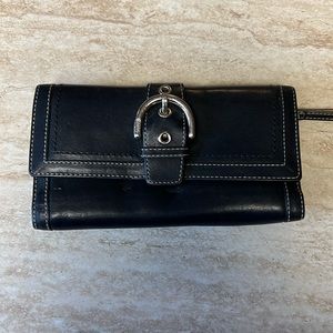 Coach wallet, vintage buckle